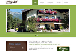 Full Service Web für eine Pension in Tirol